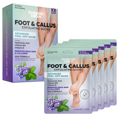 Exfoliační maska na nohy 5 kusů