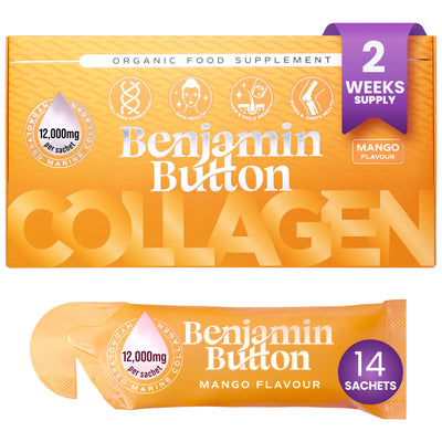 14x Mango 12,000mg Marine Collagen Liquid Sachets